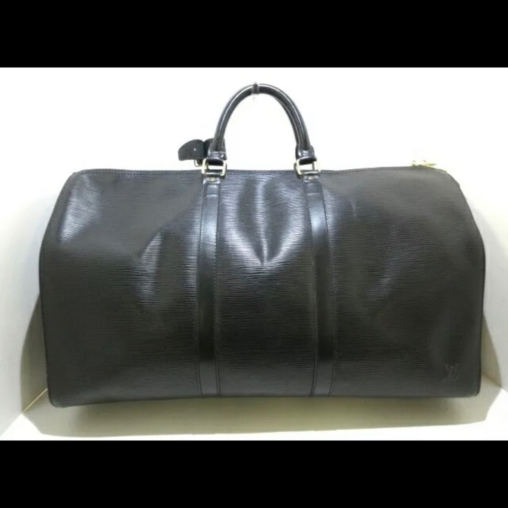 Louis Vuitton Black Epi Keepall 50 - Picture 3 of 8